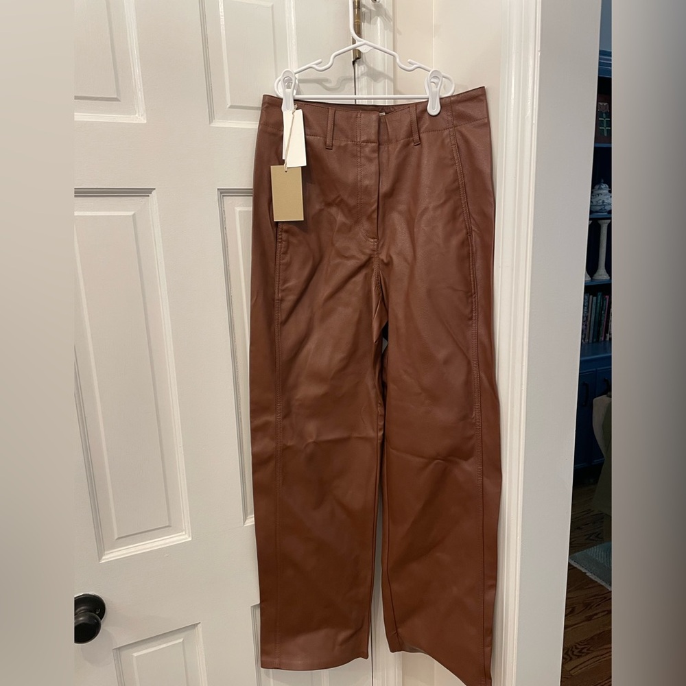 NWT WILFRED Ascendant Faux Leather Pants